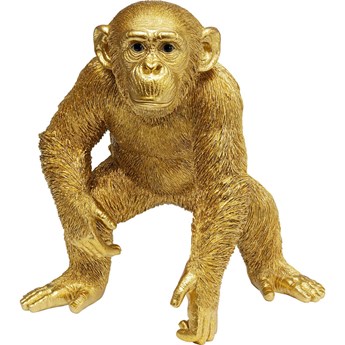 Figurka dekoracyjna złota małpa 48x37 cm