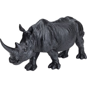 Figurka dekoracyjna czarna nosorożec 56x18 cm