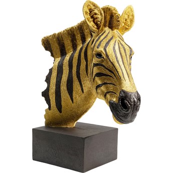 Figurka dekoracyjna Zebra 35x46 cm złota