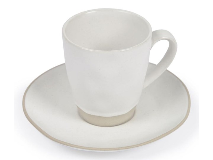 Filiżanka ceramiczna ze spodkiem biała Ø7x8 cm Kategoria Filiżanki Filiżanka ze spodkiem Ceramika Kolor Biały