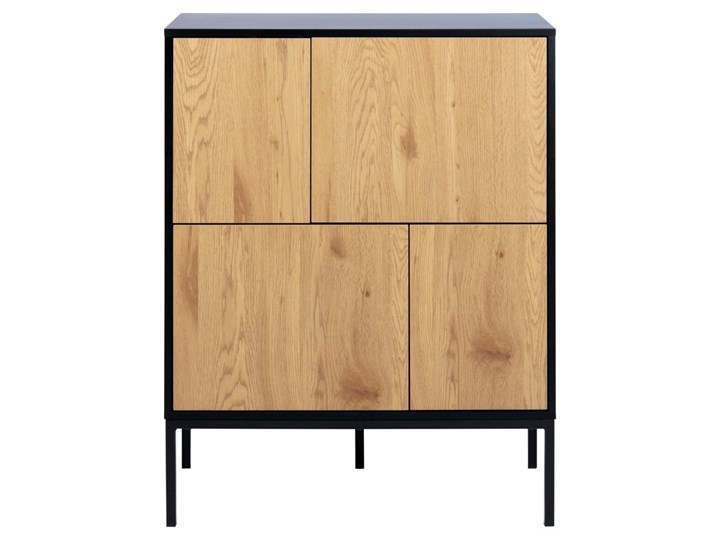 Komoda Favors 80x103 cm Płyta MDF Płyta meblowa Metal Kolor Biały Płyta laminowana Kategoria Szafki i regały