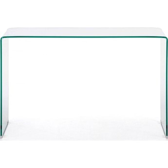 Konsola w stylu minimalistycznym szklana 125x40 cm
