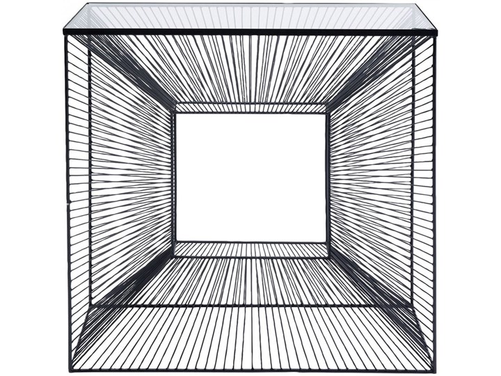 Konsola Dimension 81x36 cm czarna Szerokość 81 cm Wysokość 81 cm Szkło Z samym blatem Stal nierdzewna Kolor Biały