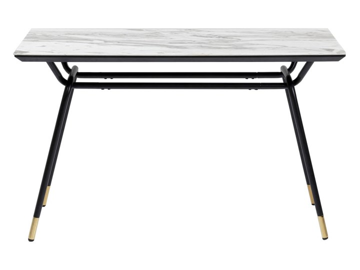 Konsola South Beach 120x45 cm biała Stal nierdzewna Szerokość 120 cm Płyta MDF Szkło Kategoria Konsole