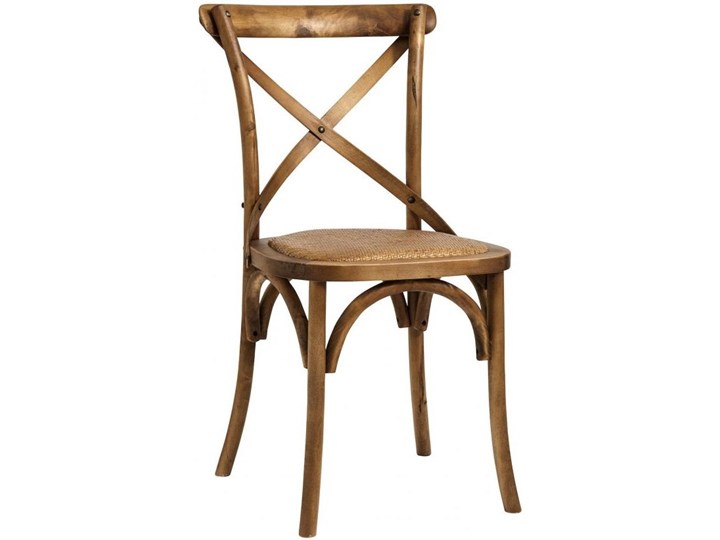 Krzesło Antoinette 43x89 cm naturalne Drewno Rattan Kolor Brązowy