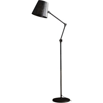 Lampa podłogowa metalowa czarna 152 cm