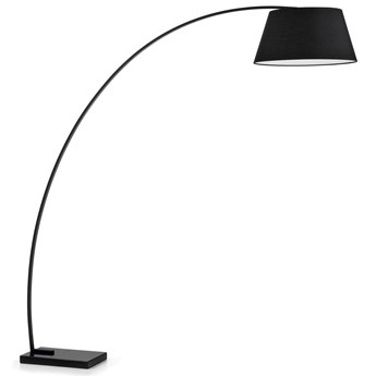 Lampa podłogowa czarna 210 cm