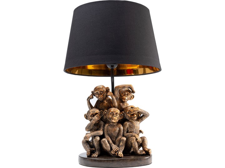 Lampa stołowa Animal Five Monkeys Ø31x48 cm