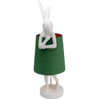 Lampa stołowa królik biała 23x68 cm