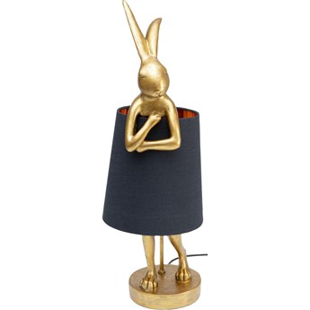 Lampa stołowa królik złota 23x68 cm