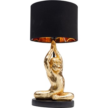 Lampa stołowa Animal Yoga Monkey Ø25x48 cm czarno-złota