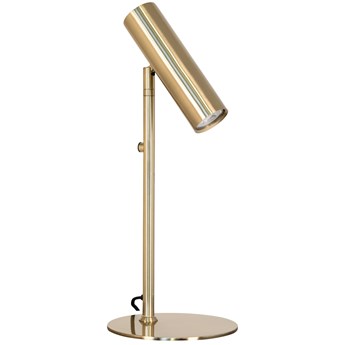 Lampa biurowa metalowa złota 20x47 cm
