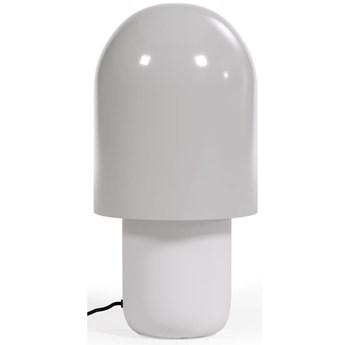 Lampa stołowa metalowa biała Ø20x40 cm