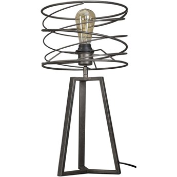 Lampa stołowa metalowa czarna Ø27x50 cm