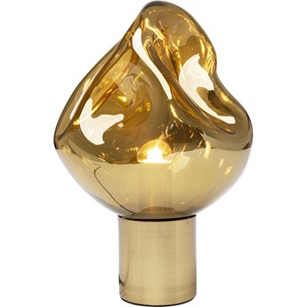 Lampa stołowa metalowa złota Ø25x38 cm