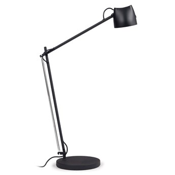 Lampa stołowa metalowa czarna 16x52 cm