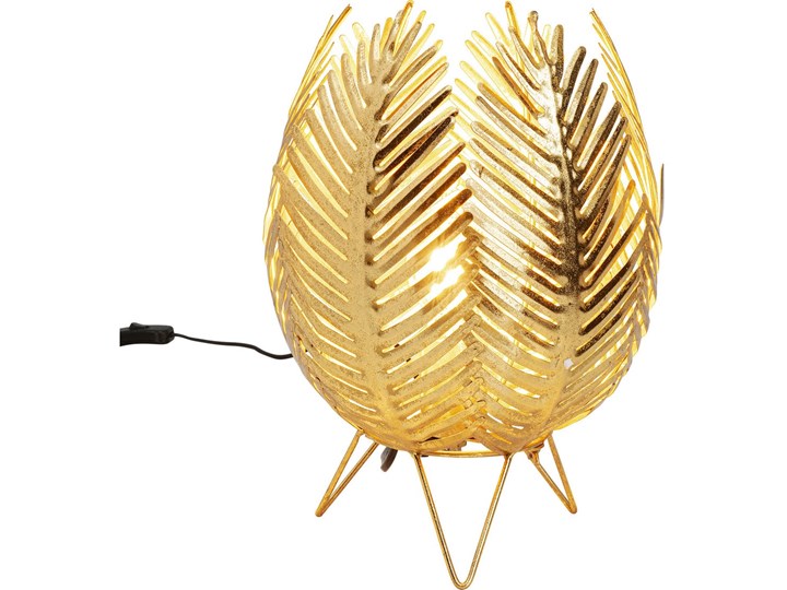 Lampa stołowa metalowa złota Ø26x35 cm