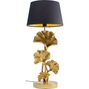 Lampa stołowa Leaf Ø31x69 cm złota - klosz czarny