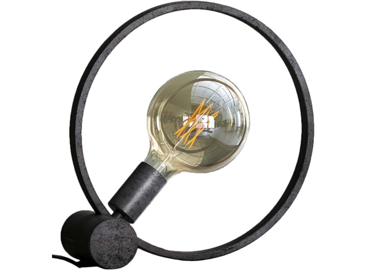 Lampa stołowa metalowa srebrna Øx31 cm