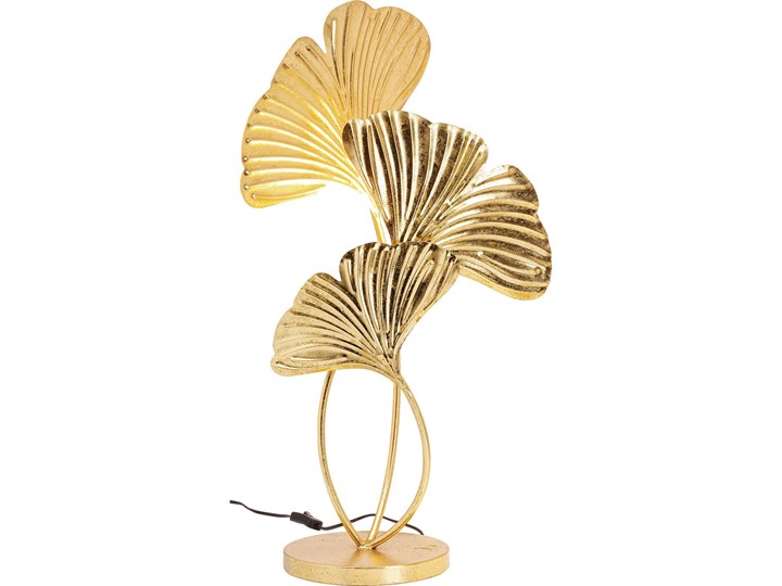 Lampa stołowa Yuva 44x76 cm złota Kolor Złoty Lampa dekoracyjna Kolor Biały