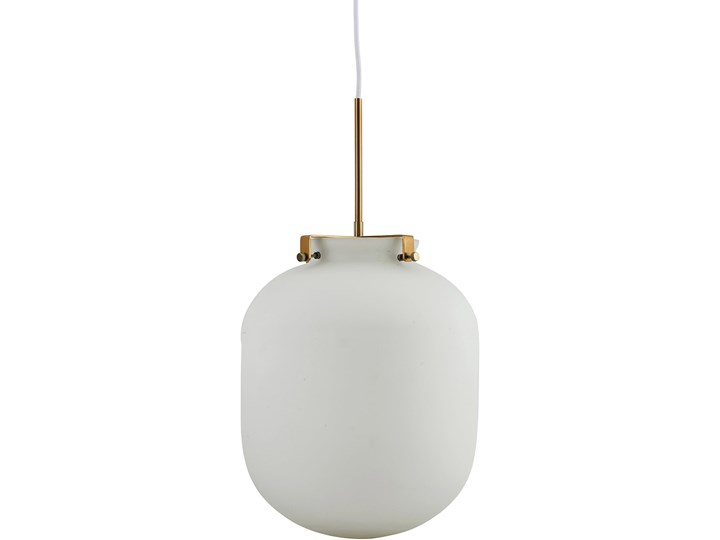 Lampa wisząca Ball ∅30x35 cm biała Szkło Lampa kula Metal Kategoria Lampy wiszące