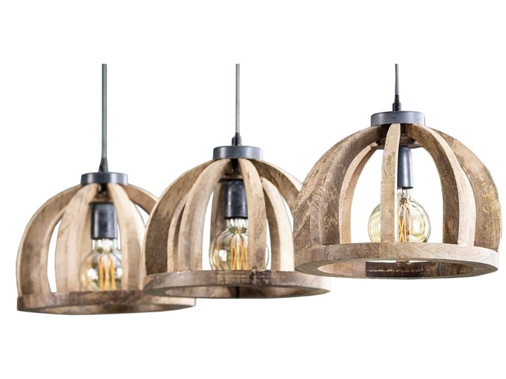 Lampa wisząca 3-punktowa drewniana Øx150 cm