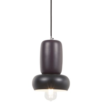 Lampa sufitowa Cathaysa z metalu malowanego na kolor bordowy i czarny