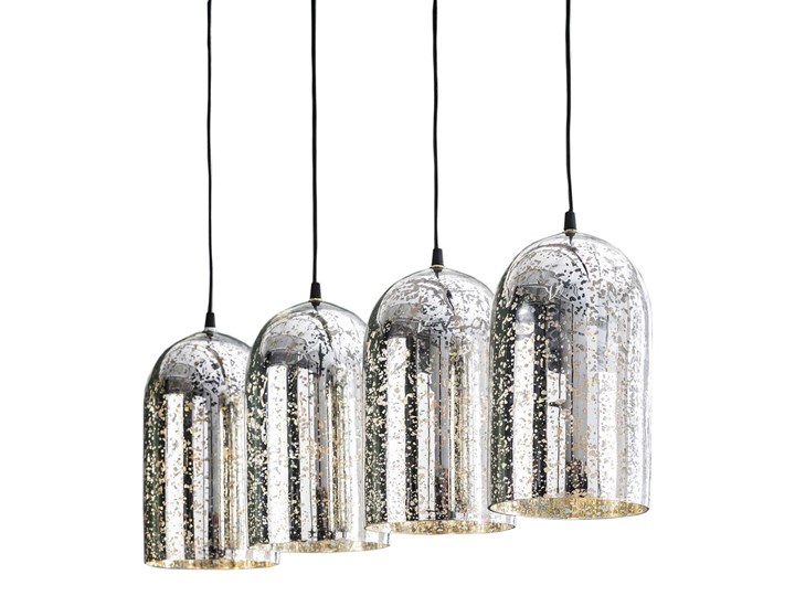 Lampa wisząca 4-punktowa srebrna 104 x 18 cm