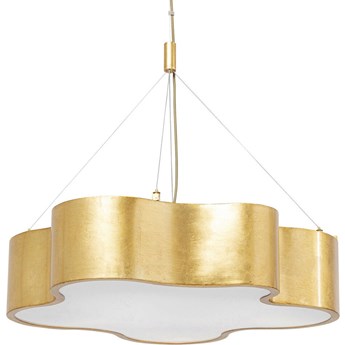 Lampa wisząca metalowa złota 60x60 cm
