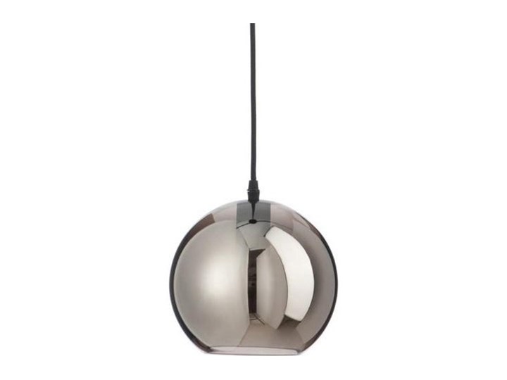 Lampa wisząca z kloszem w kształcie kuli srebrna Ø20x205 cm