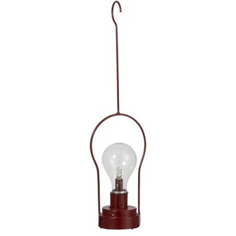 Lampa do zawieszenia metalowa czerwona Ø7x39 cm