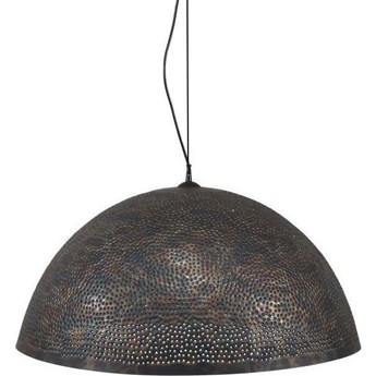 Lampa wisząca metalowa czarnobrązowa 70x70 cm