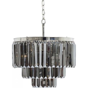 Lampa wisząca metalowa srebrna Ø54x42 cm
