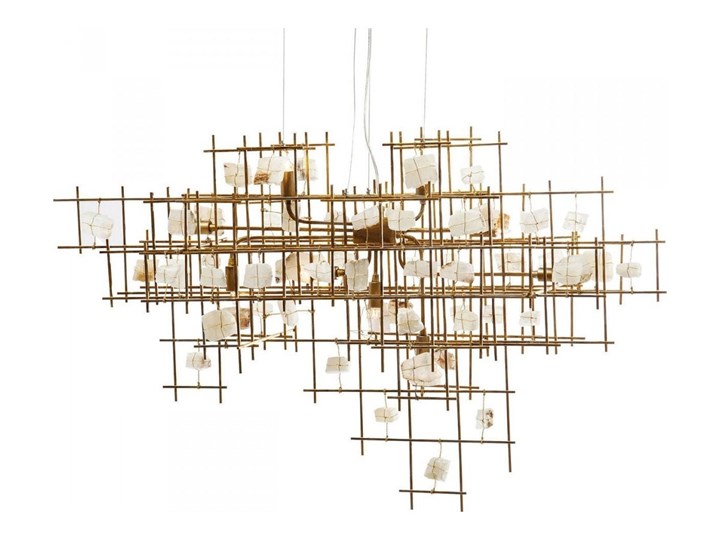 Lampa wisząca Stone Mobile 100x61 cm złota
