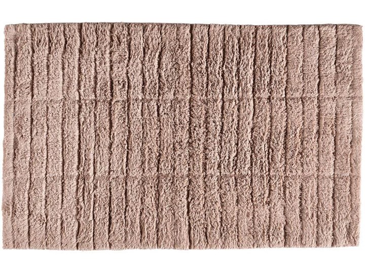 Mata łazienkowa Tiles 80x50 cm cielista 50x80 cm Prostokątny Kolor Różowy