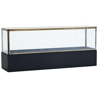 Pudełko szklane czarne 40x11 cm
