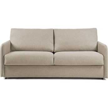 Sofa rozkładana Kymoon 2-osobowa poliuretan chrono beżowa 160 cm