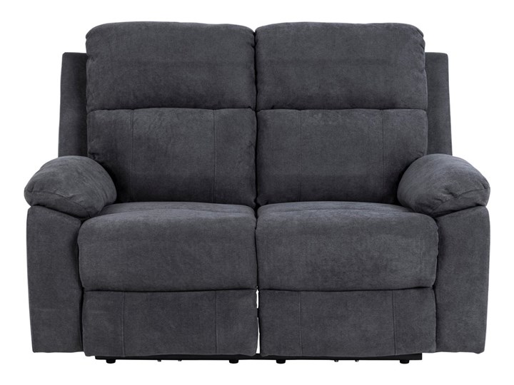 Sofa rozkładana Mora 2 os. 144 cm recliner ciemnoszara