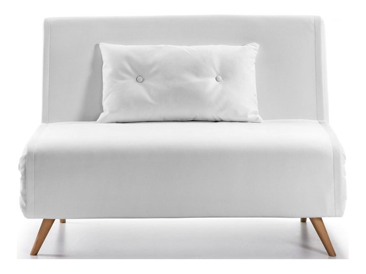 Sofa rozkładana Tupana biała 100 cm Stała konstrukcja Głębokość 82 cm Funkcje Z funkcją spania