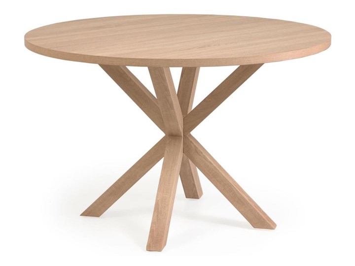 Stół okrągły Full Argo drewniany Ø 119 cm Drewno Płyta MDF Pomieszczenie Stoły do jadalni