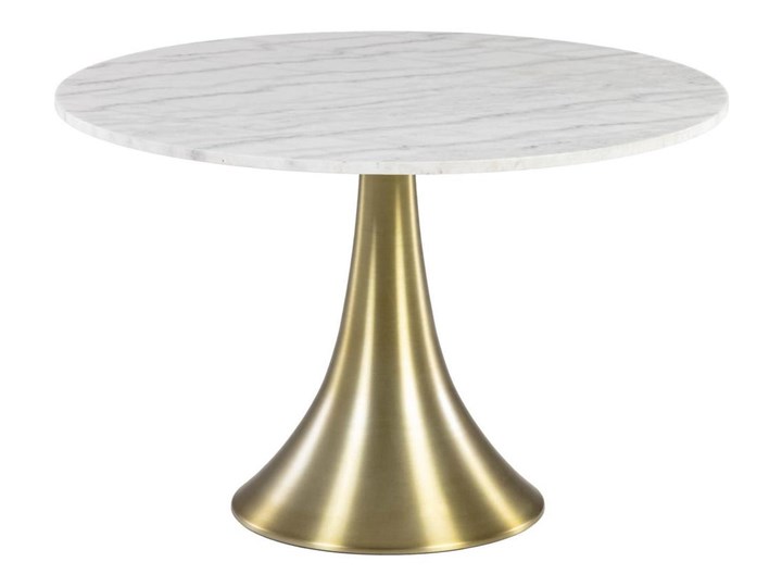 Stół okrągły Oria marmur biały Ø 120 cm Metal Kategoria Stoły kuchenne