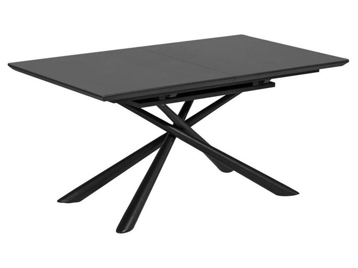 Rozkładany stół Theone 160(210)x90 cm szklany Szkło Kolor Czarny Płyta MDF Stal Rozkładanie Rozkładane