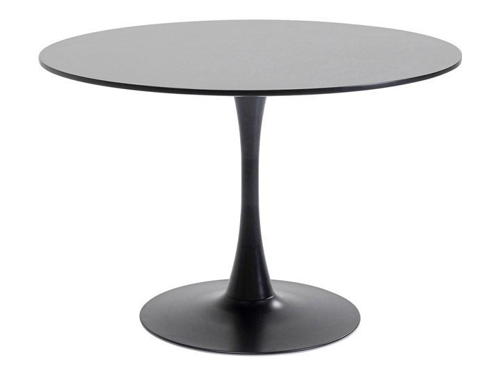 Stół Schickeria ∅110 cm czarny Płyta MDF Stal Pomieszczenie Stoły do jadalni