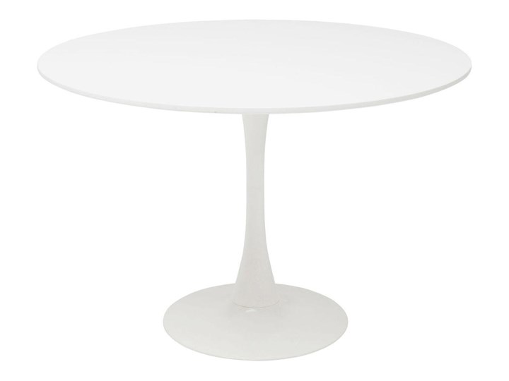Stół Schickeria Ø110 cm biały Stal Płyta MDF Rozkładanie