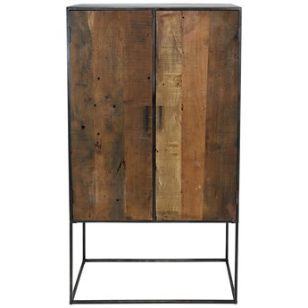 Szafa dwudrzwiowa drewniano-metalowa kolorowa 90x40 cm