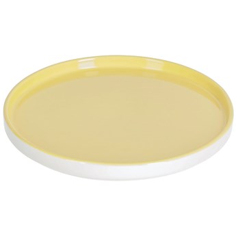 Talerz deserowy Midori ceramiczny żółty
