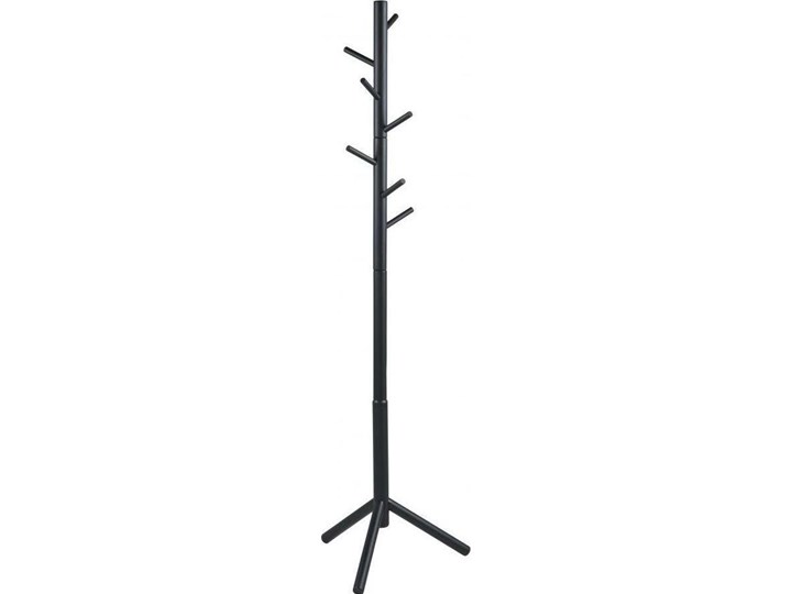 Wieszak stojący drewniany 51x176 cm czarny Kolor Biały Wieszak na ubrania Drewno Typ Wieszaki