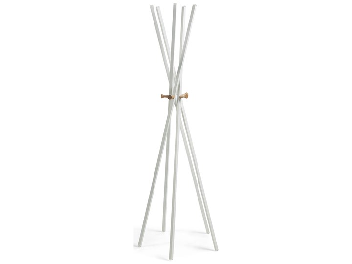 Wieszak Chelsey biały 170 cm Drewno Metal Typ Stojaki