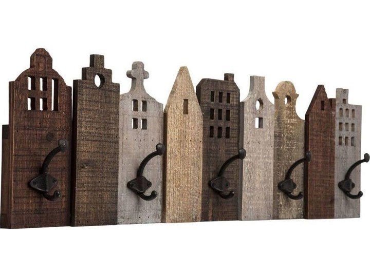 Wieszak Terrace 82x26 cm drewniany Metal Drewno Kategoria Wieszaki na odzież wierzchnią