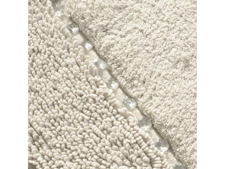 Dywanik bawełniany z kryształkami DB-03 Bawełna Prostokątny 75x150 cm Kolor Szary